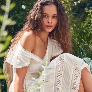 NWT LOVESHACKFANCY~ Love Shack Fancy Abena Dress in white